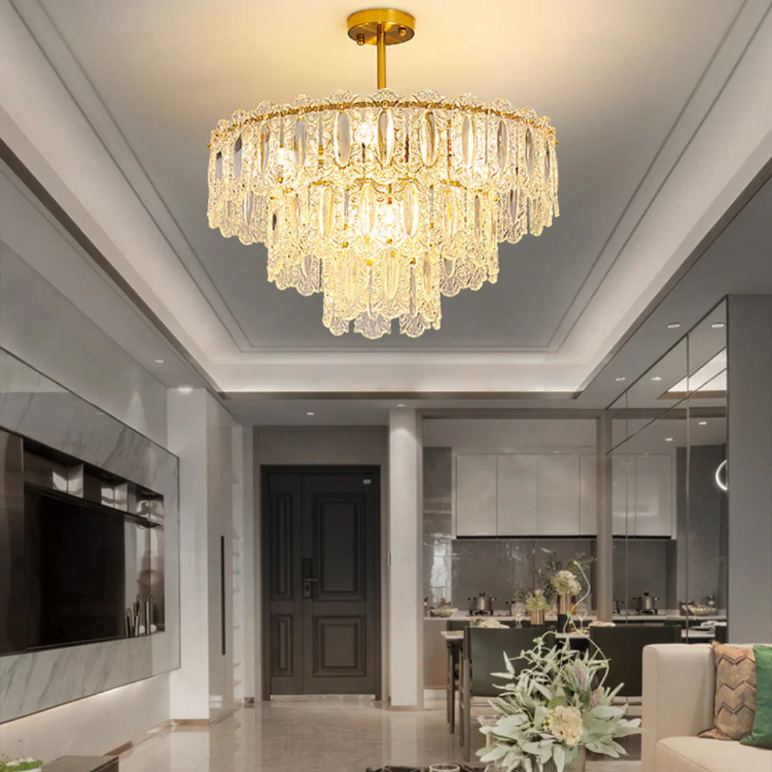 Vienna Glass Petals Chandelier - Nuvé