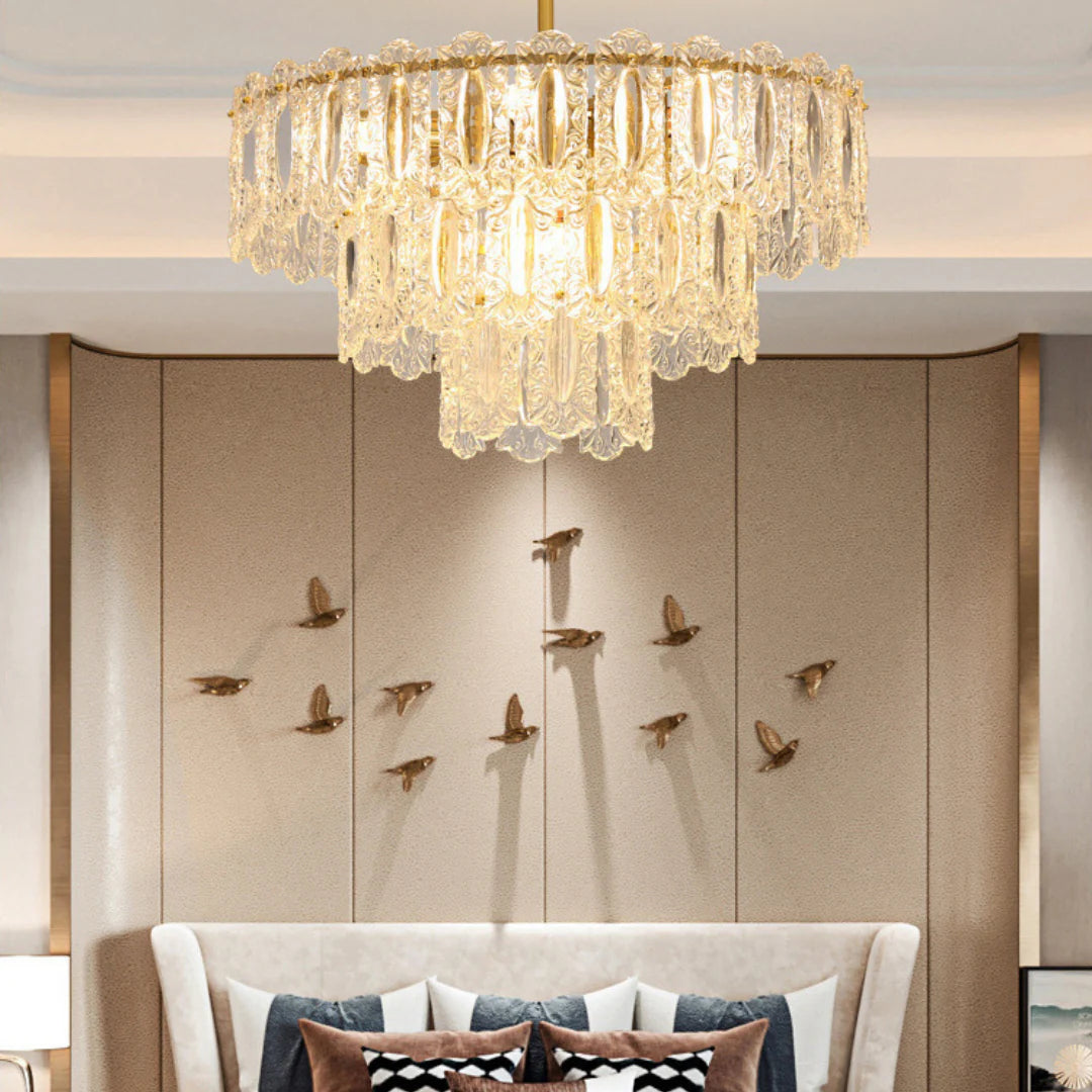 Vienna Glass Petals Chandelier - Nuvé