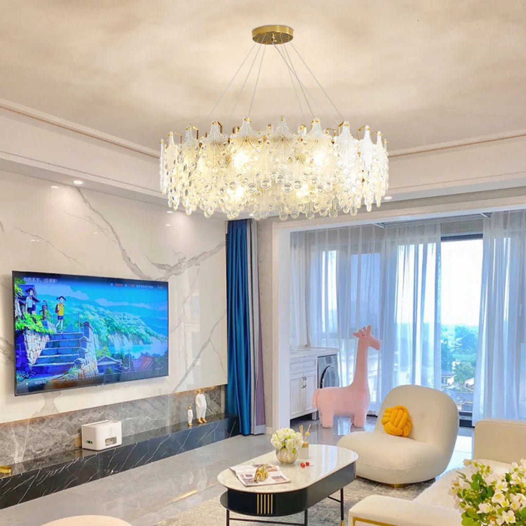 Vilary Glass Chandelier - Nuvé