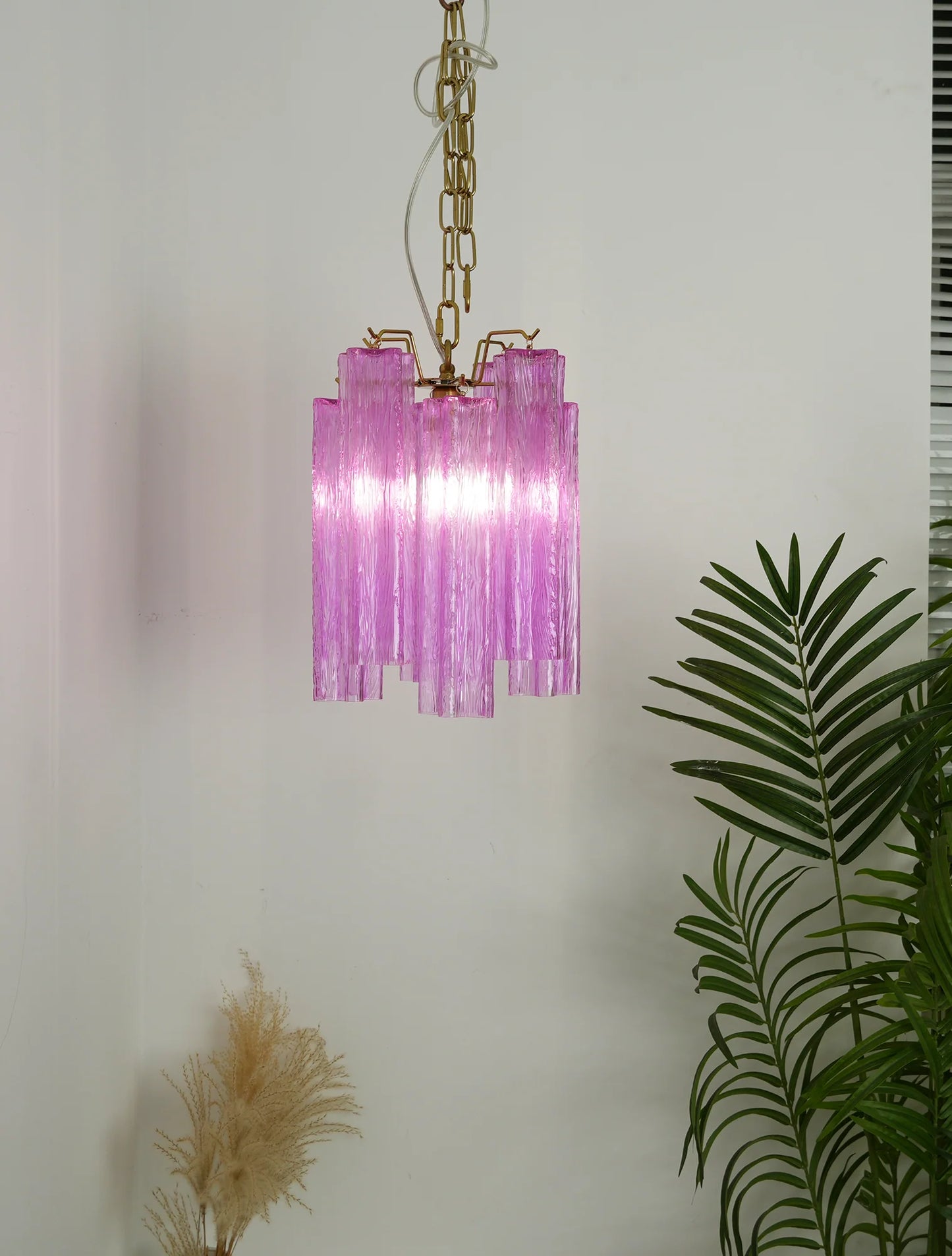 Vintage Amethyst Murano Glass Chandelier - Nuvé