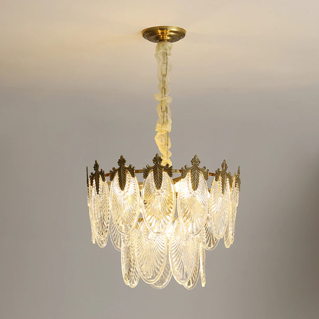 Vintage Crystal Leaf Chandelier - Nuvé