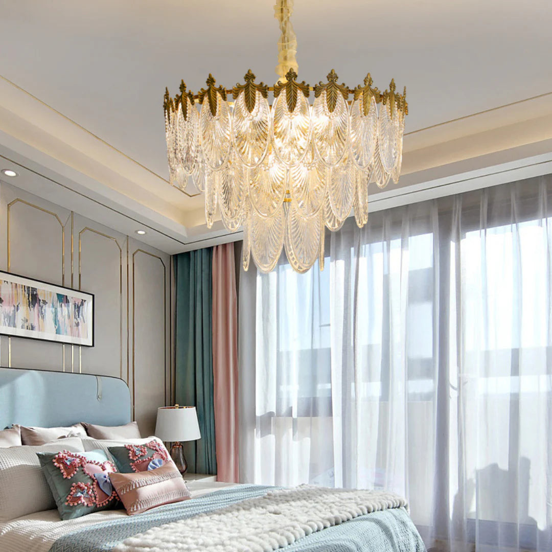 Vintage Crystal Leaf Chandelier - Nuvé