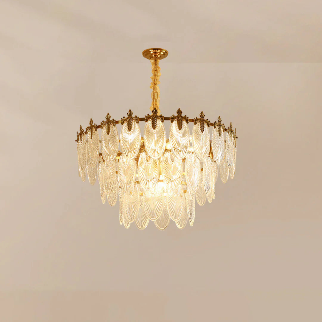 Vintage Crystal Leaf Chandelier - Nuvé