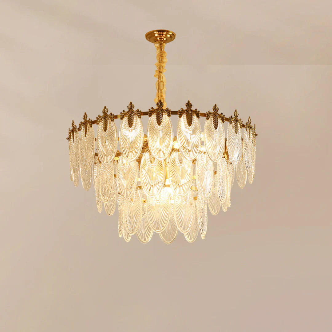 Vintage Crystal Leaf Chandelier - Nuvé