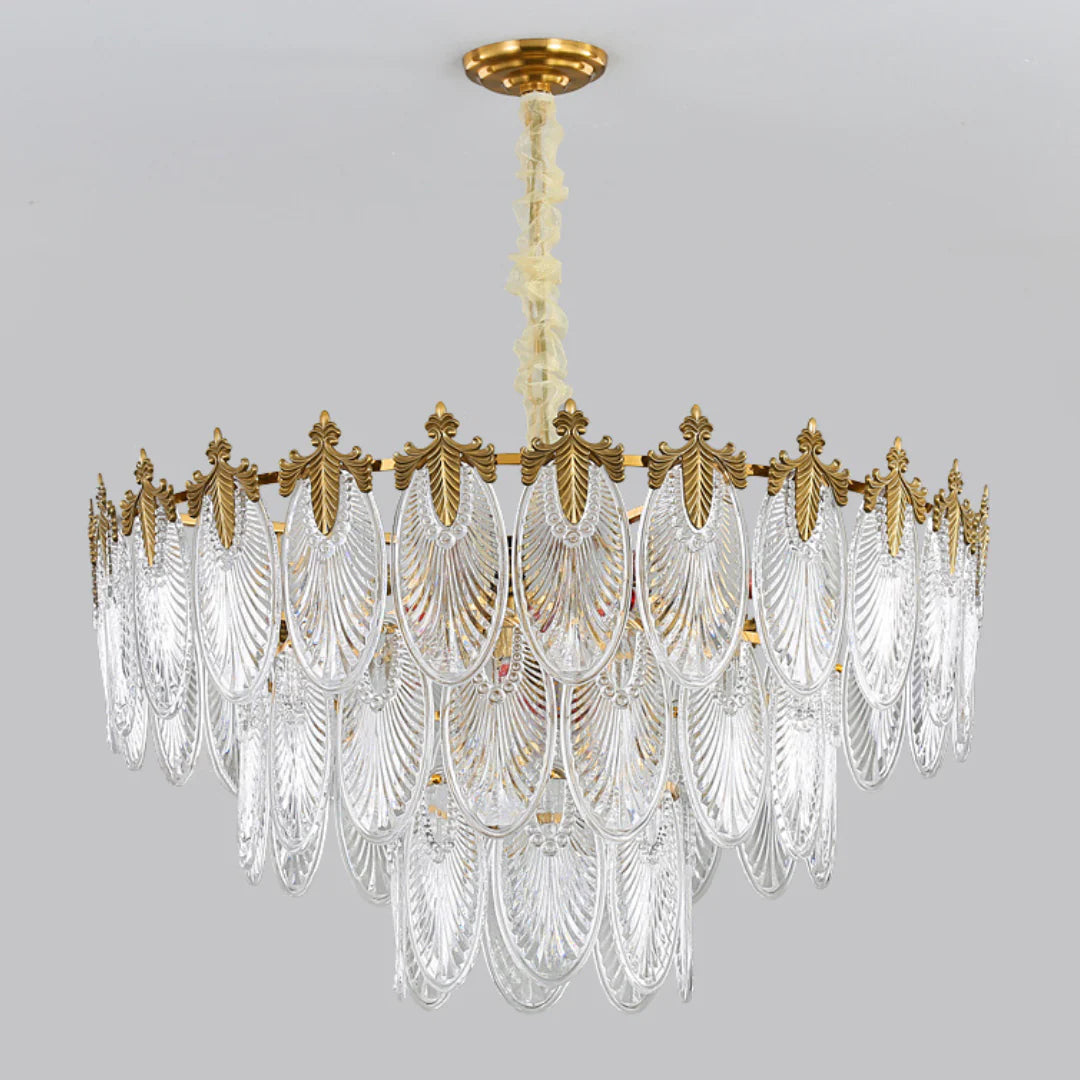 Vintage Crystal Leaf Chandelier - Nuvé
