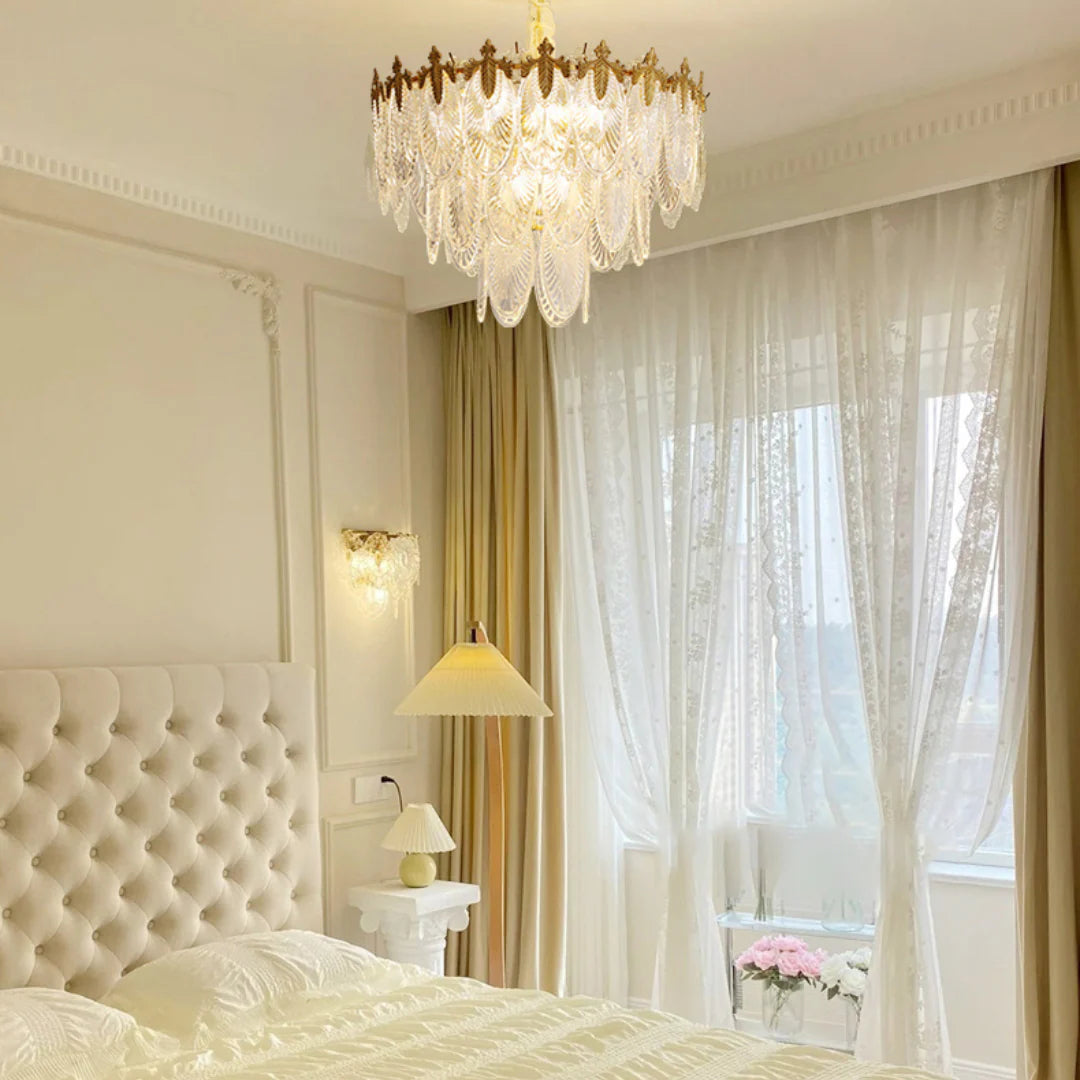 Vintage Crystal Leaf Chandelier - Nuvé