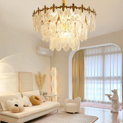 Vintage Crystal Leaf Chandelier - Nuvé