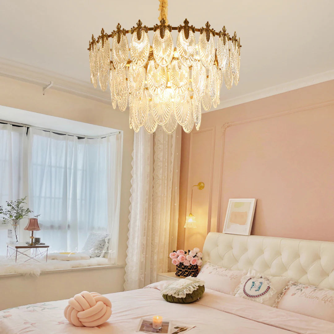 Vintage Crystal Leaf Chandelier - Nuvé