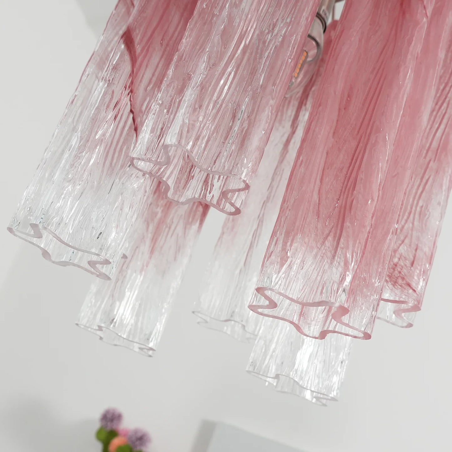 Vintage Gradient Red Murano Chandelier - Nuvé