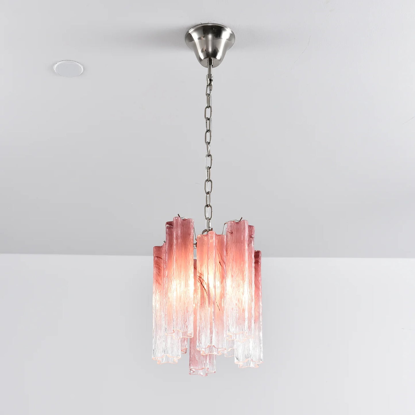 Vintage Gradient Red Murano Chandelier - Nuvé