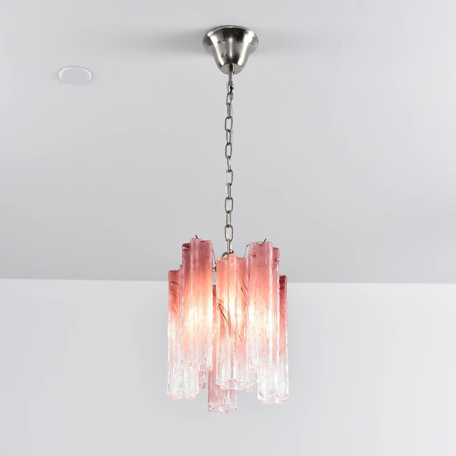 Vintage Gradient Red Murano Chandelier - Nuvé