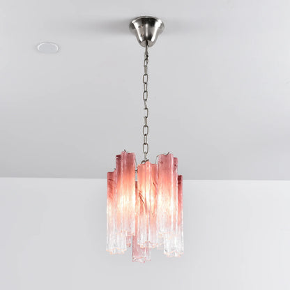 Vintage Gradient Red Murano Chandelier - Nuvé
