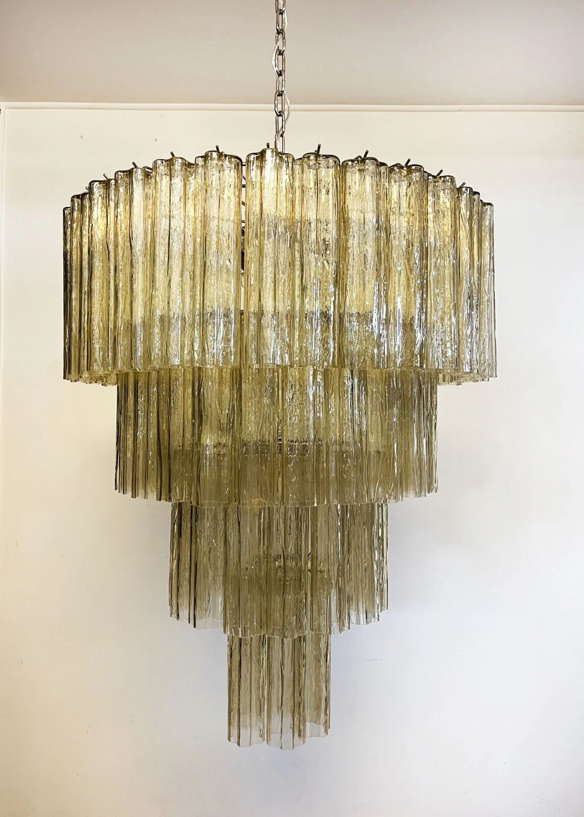 Vintage Murano Amber Glass Chandelier - Nuvé
