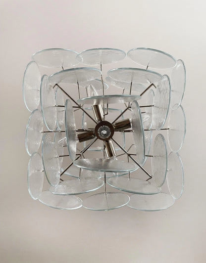 Vintage Murano Iridescent Disks Chandelier - Nuvé
