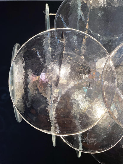 Vintage Murano Iridescent Disks Chandelier - Nuvé