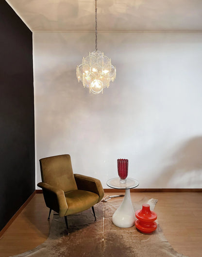Vintage Murano Iridescent Disks Chandelier - Nuvé