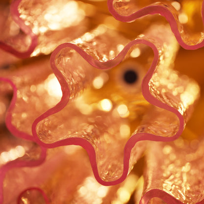 Vintage Murano Pink Glass Ceiling Light - Nuvé