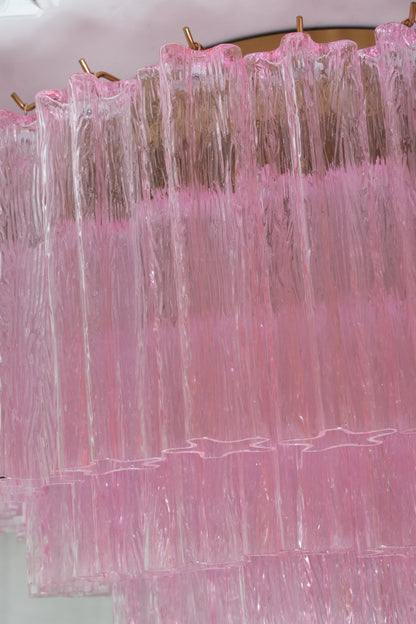Vintage Murano Pink Glass Ceiling Light - Nuvé