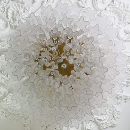 Vintage Murano Transparent Glass Ceiling Light - Nuvé