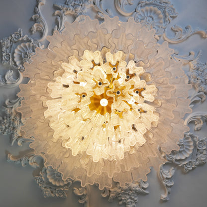 Vintage Murano Transparent Glass Ceiling Light - Nuvé