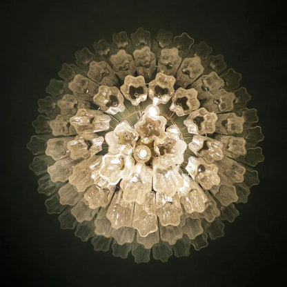 Vintage Murano Transparent Glass Chandelier - Nuvé