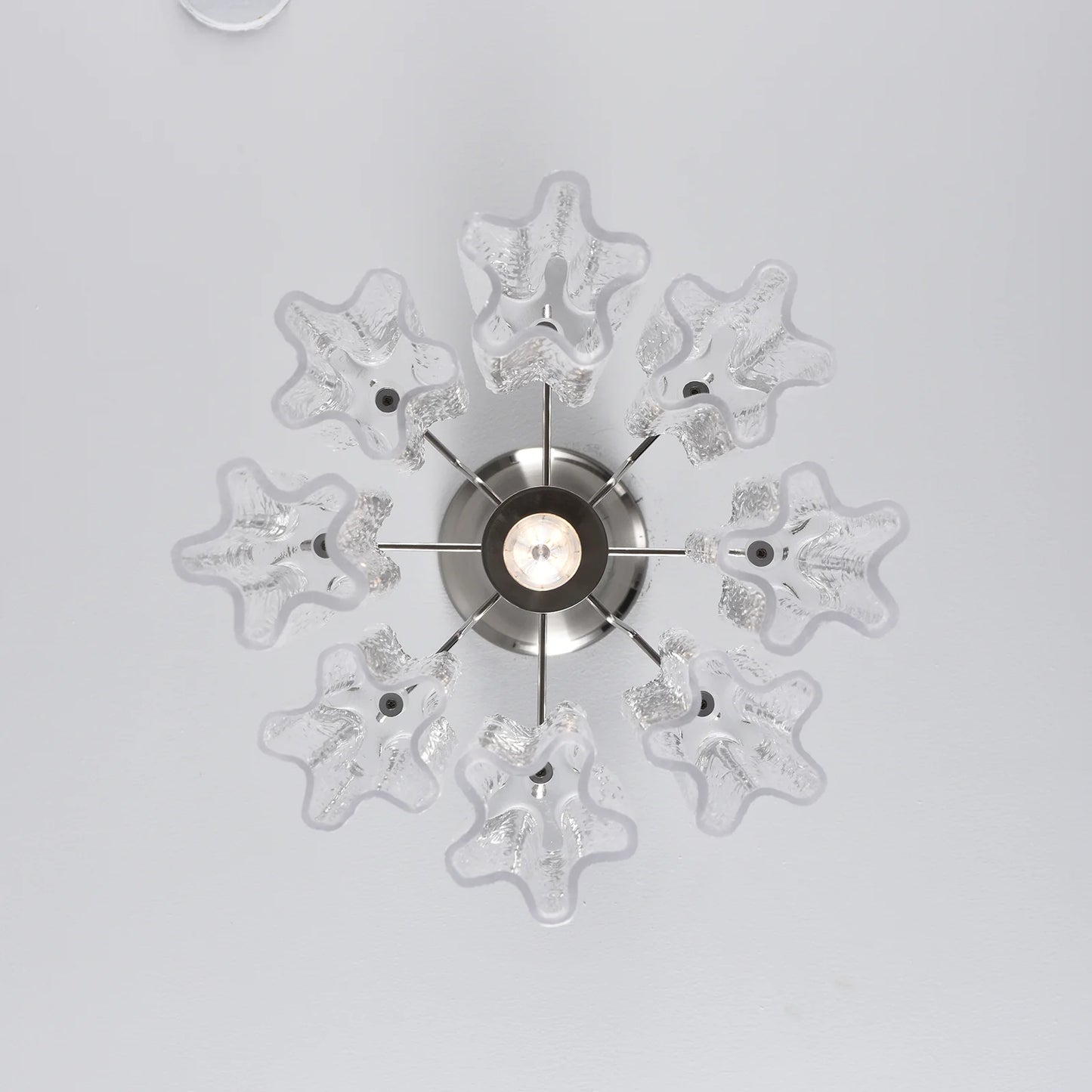 Vintage Transparent Murano Chandelier - Nuvé