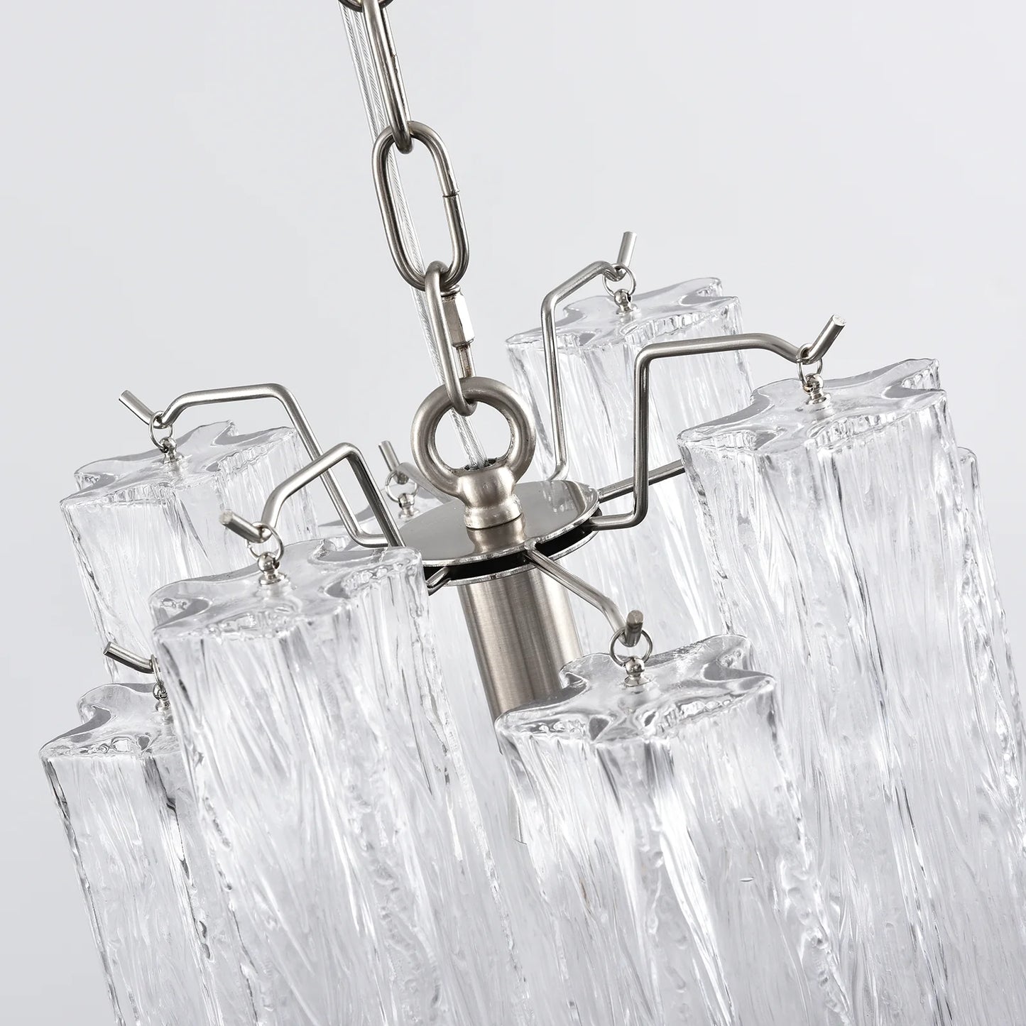 Vintage Transparent Murano Chandelier - Nuvé