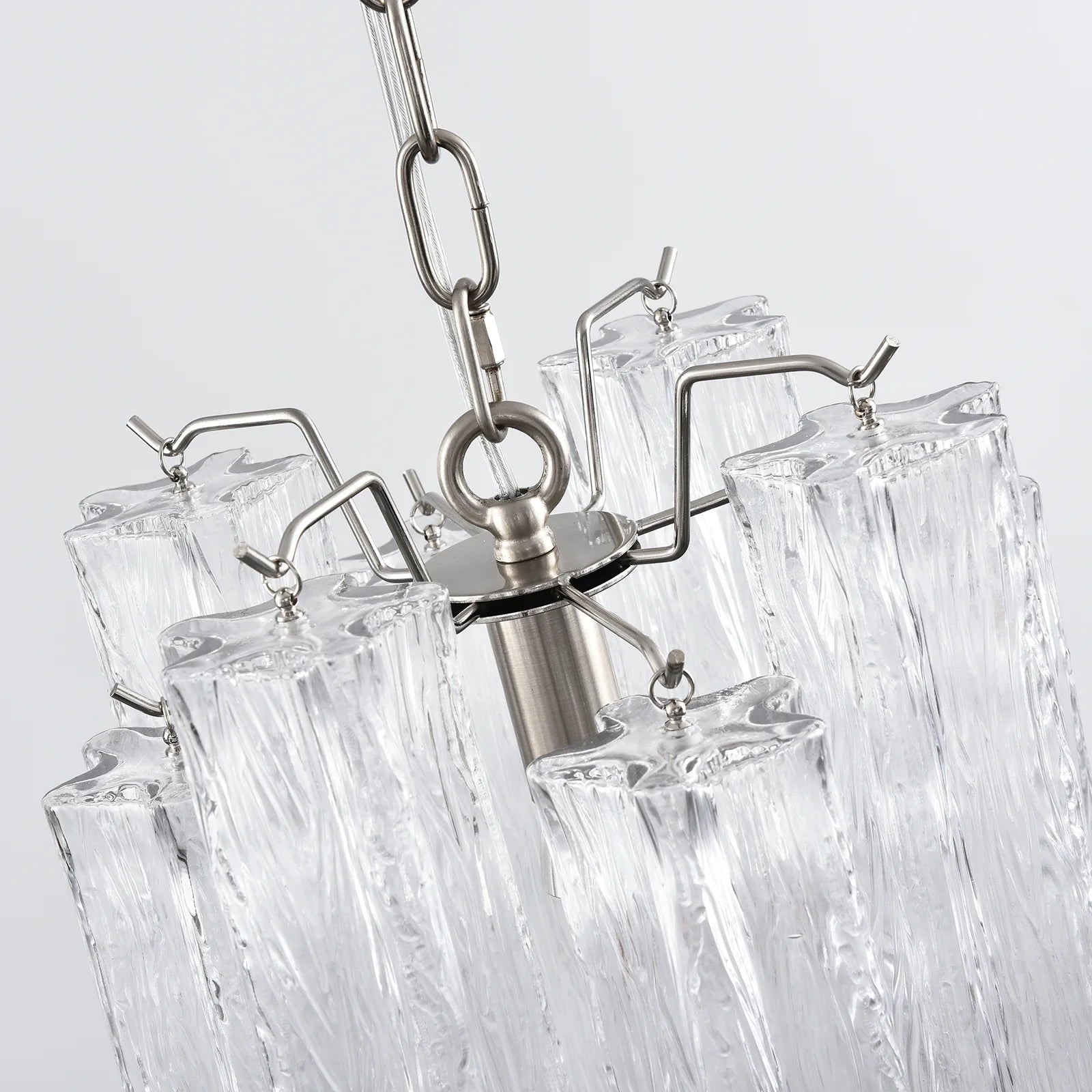 Vintage Transparent Murano Chandelier - Nuvé