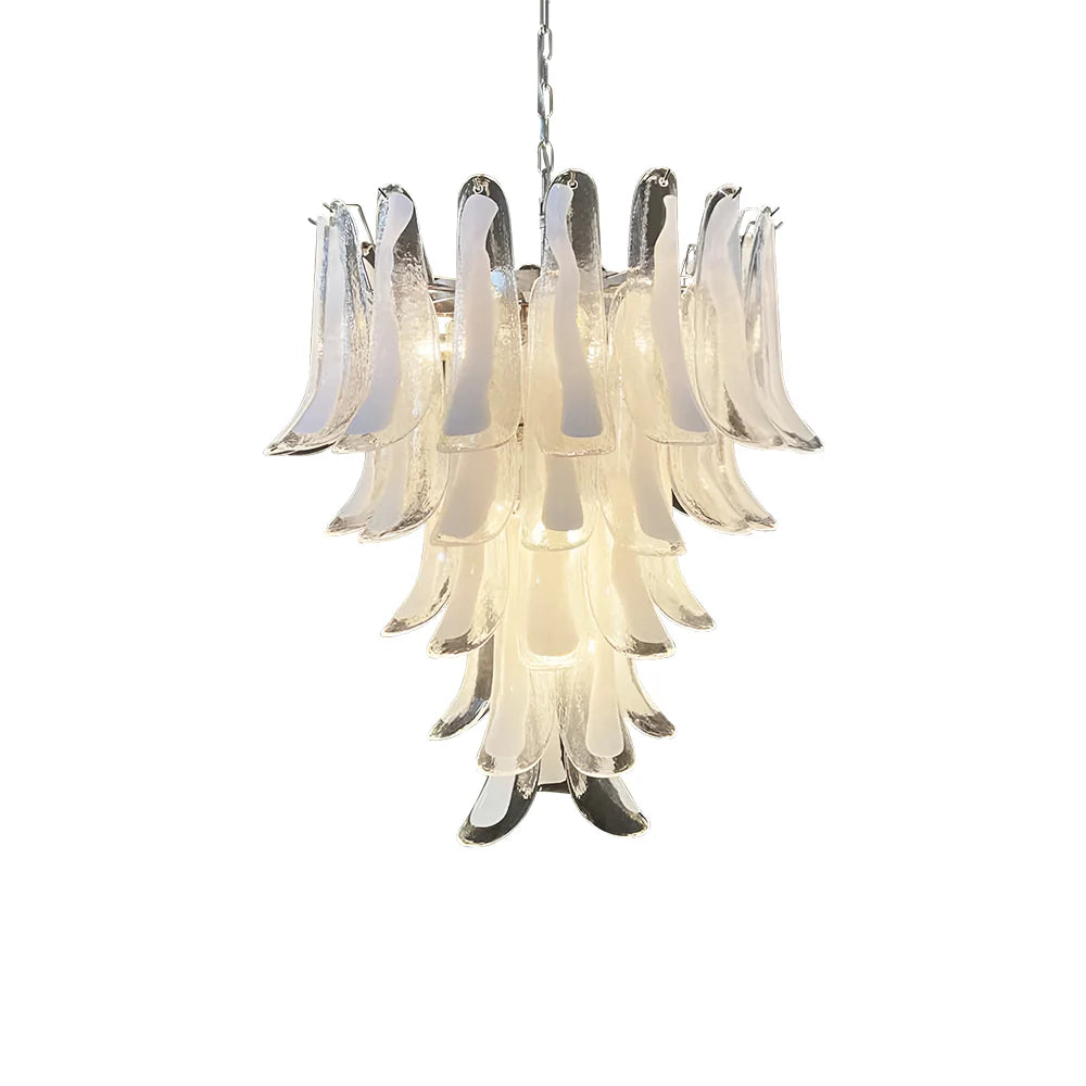 Vintage Transparent Murano Petals Chandelier - Nuvé