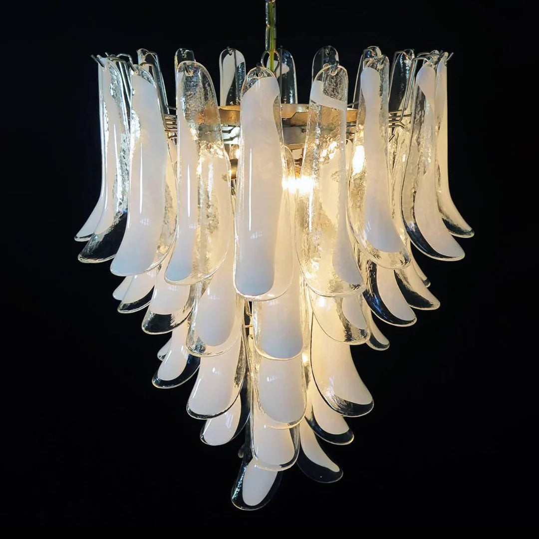 Vintage Transparent Murano Petals Chandelier - Nuvé