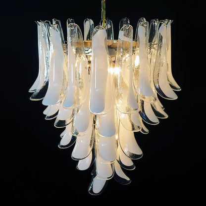 Vintage Transparent Murano Petals Chandelier - Nuvé