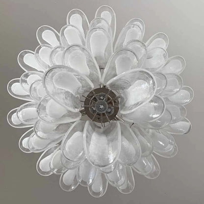 Vintage Transparent Murano Petals Chandelier - Nuvé