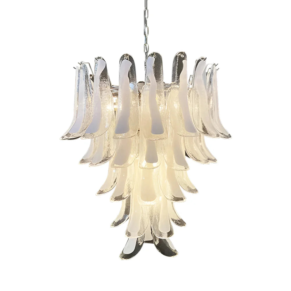 Vintage Transparent Murano Petals Chandelier - Nuvé