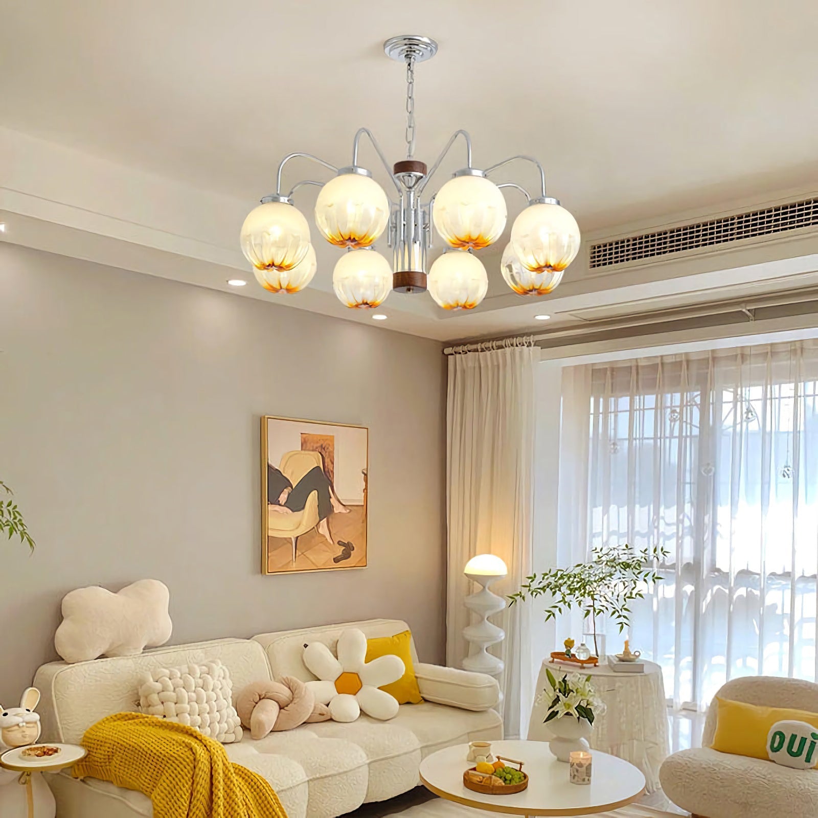 Flower Bud Glass Chandelier - Nuvé