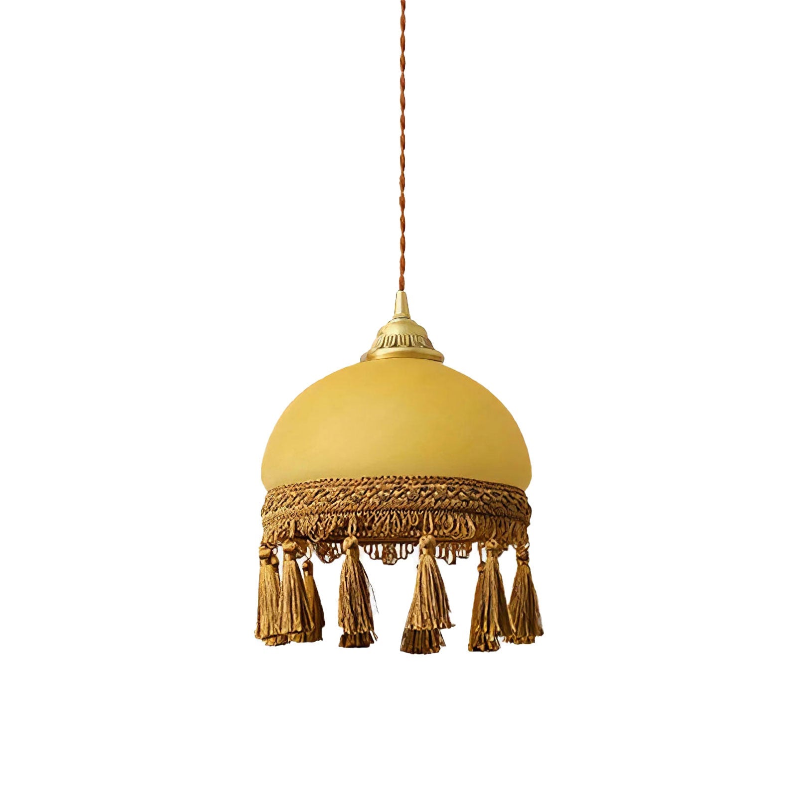 Vintage Tassel Brass Pendant Light - Nuvé