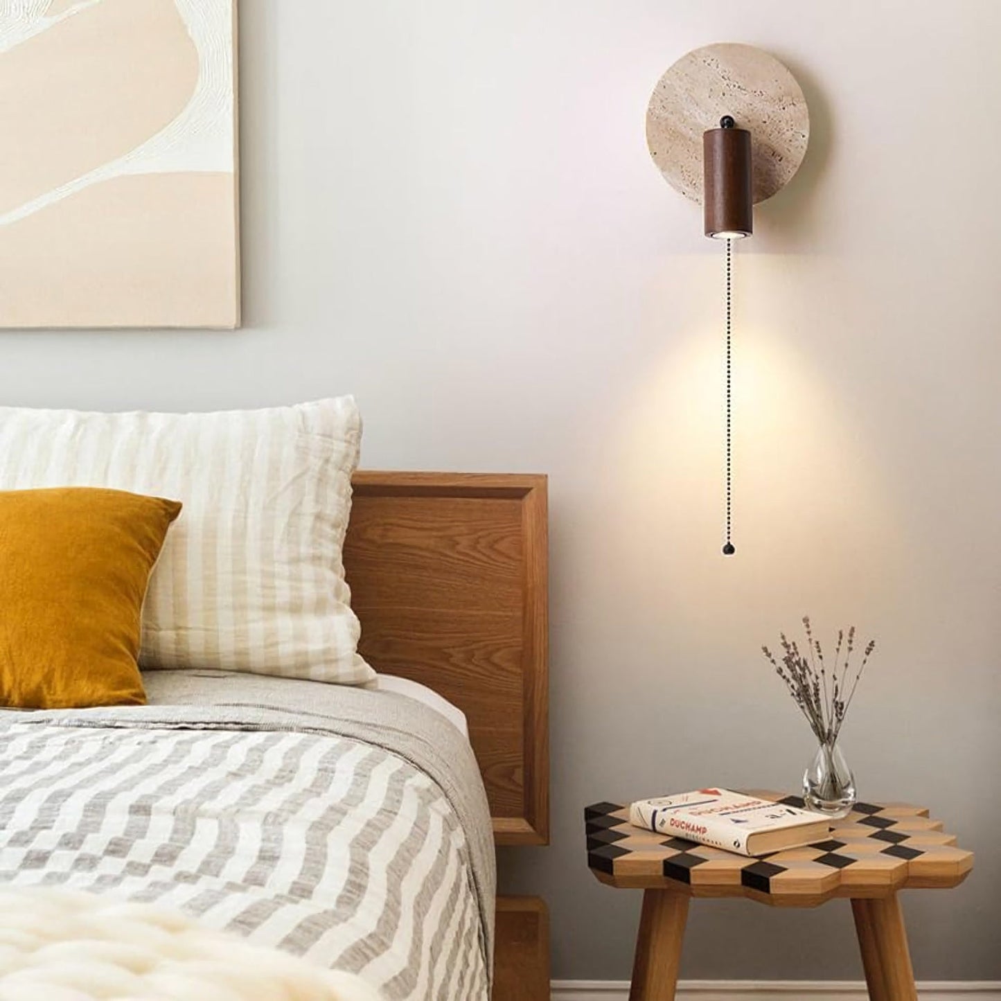 Vintage Travertine Wall Lamp - Nuvé
