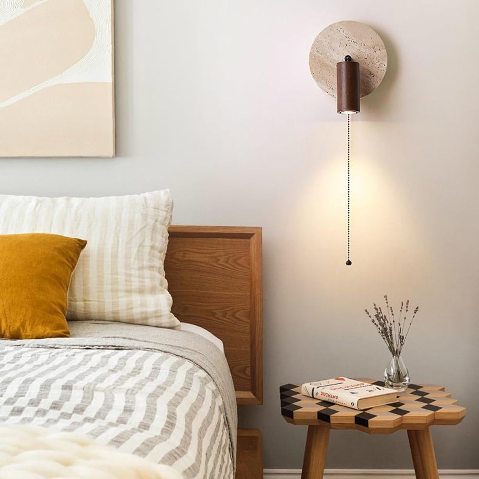 Vintage Travertine Wall Lamp - Nuvé