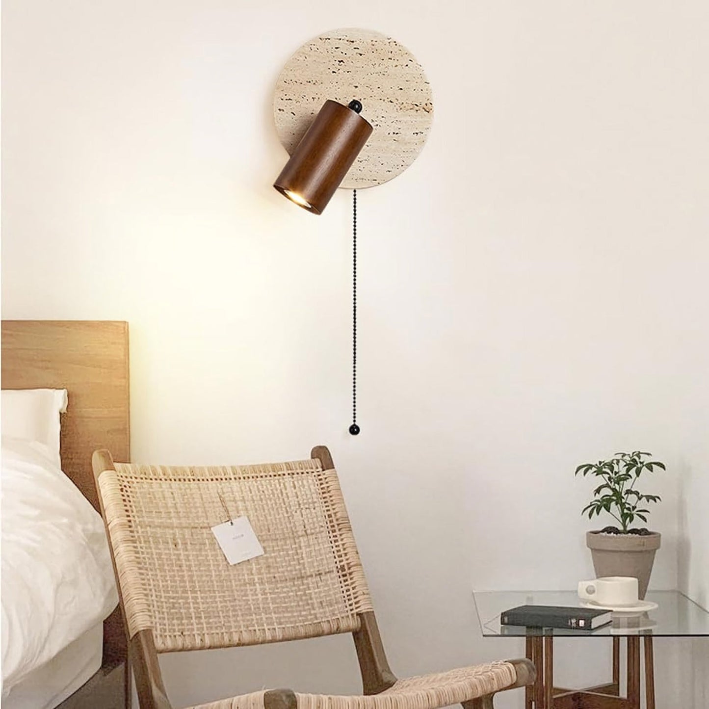 Vintage Travertine Wall Lamp - Nuvé