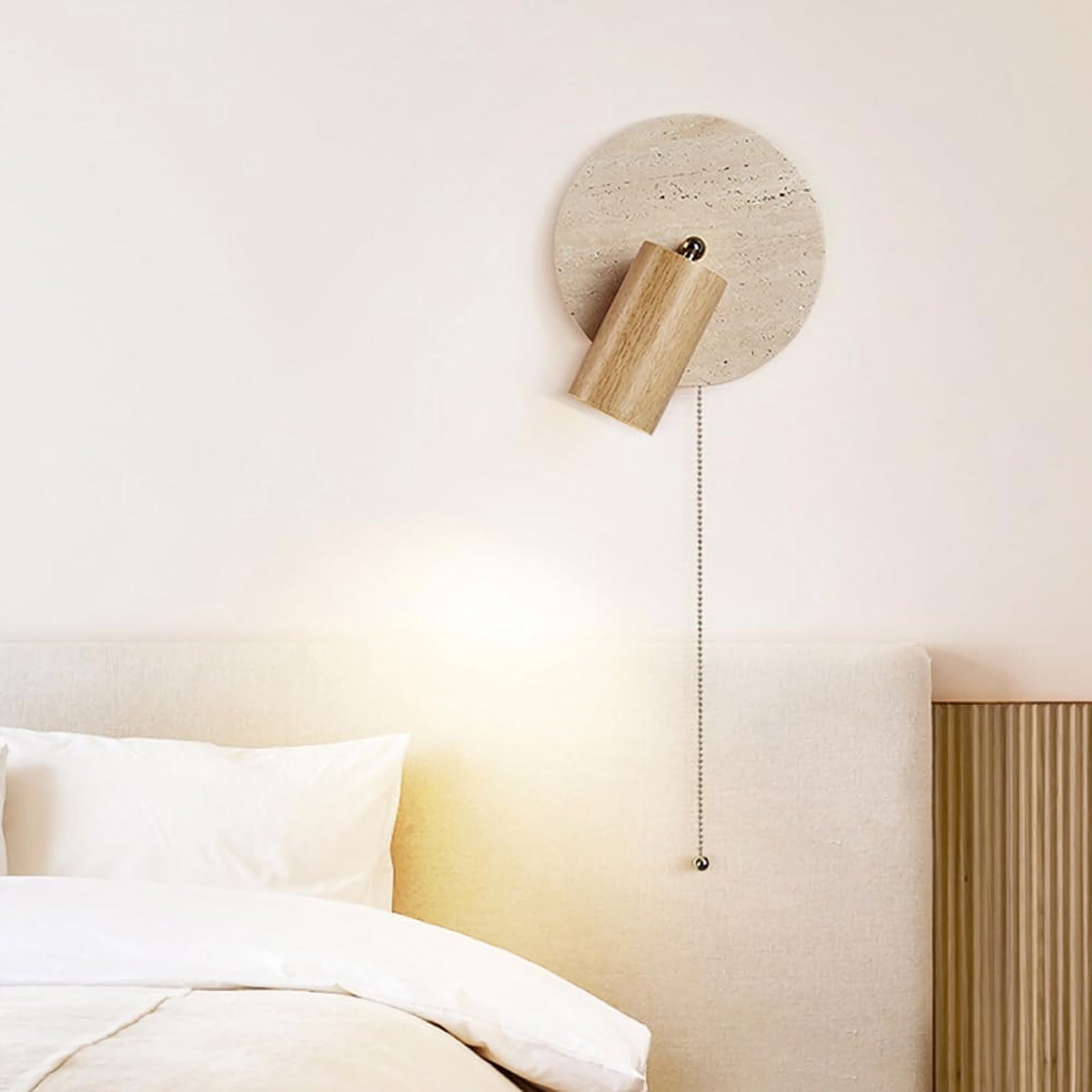 Vintage Travertine Wall Lamp - Nuvé
