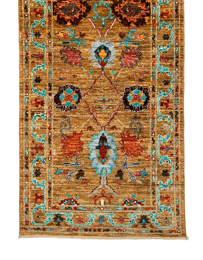 Aryana veg.dye 2'06"x9'05" gld - Nuvé