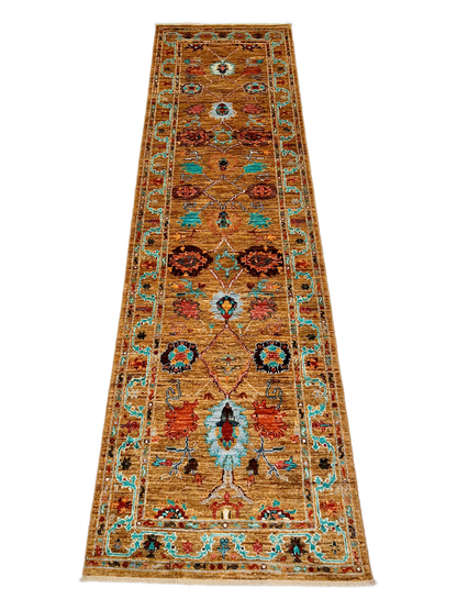 Aryana veg.dye 2'06"x9'05" gld - Nuvé