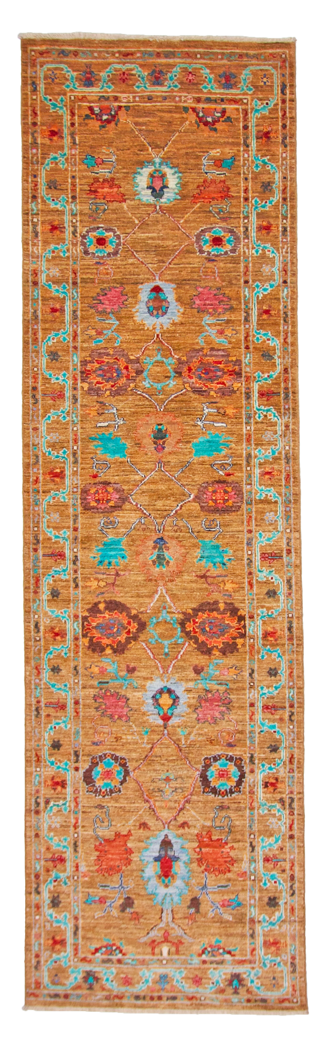 Aryana veg.dye 2'06"x9'05" gld - Nuvé