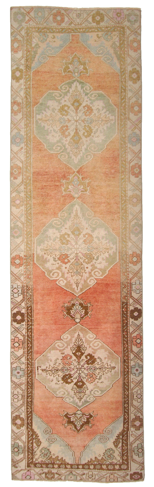 Vintage Turkish runner 2'10"x10'00" ros/mt - Nuvé