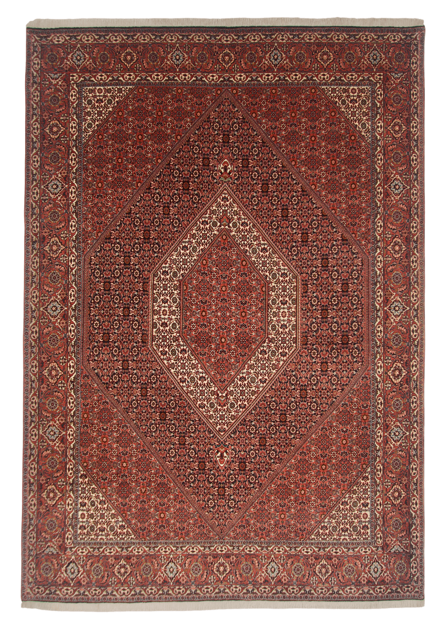 Persian Bijar (6'07"x9'05") red/indigo - Nuvé