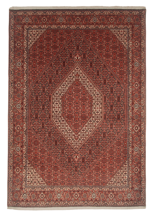 Persian Bijar (6'07"x9'05") red/indigo - Nuvé