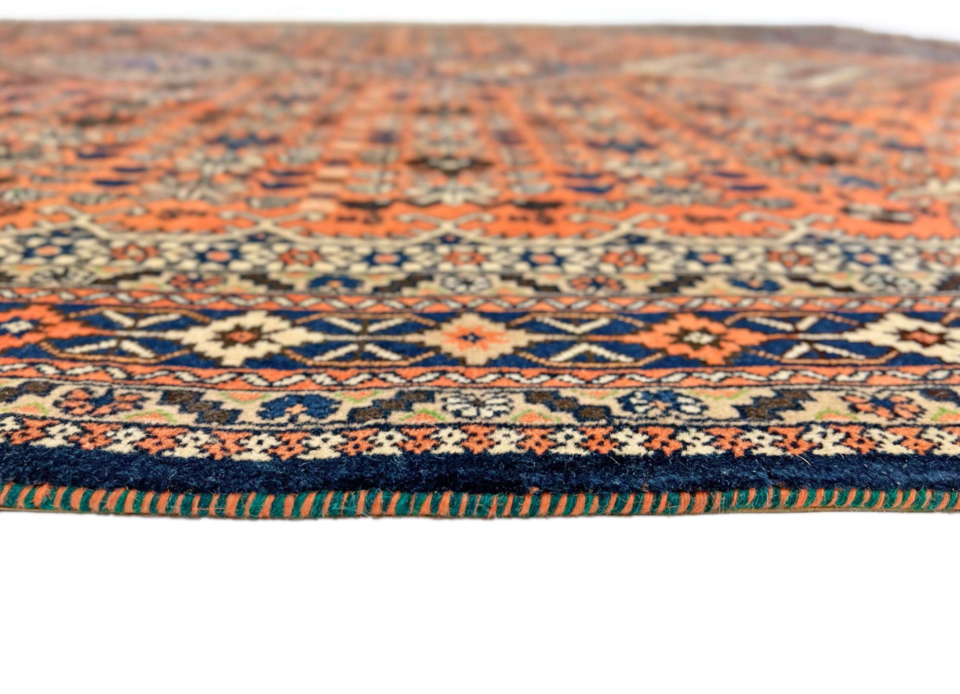 Persian Yalameh (6'09"x10'00") peach/indigo - Nuvé