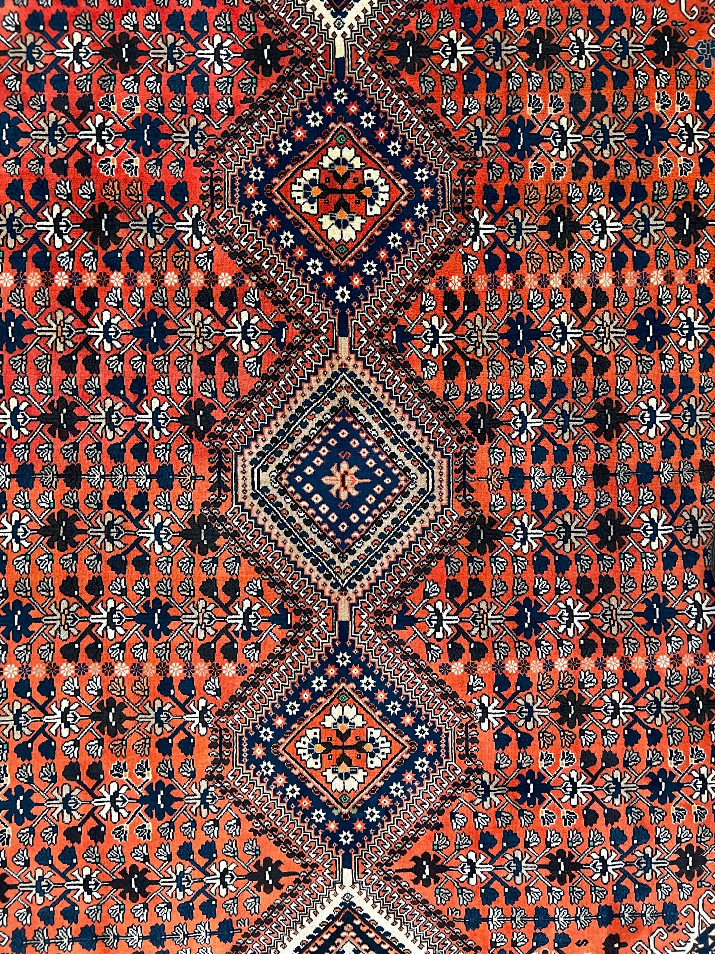 Persian Yalameh (6'09"x10'00") peach/indigo - Nuvé