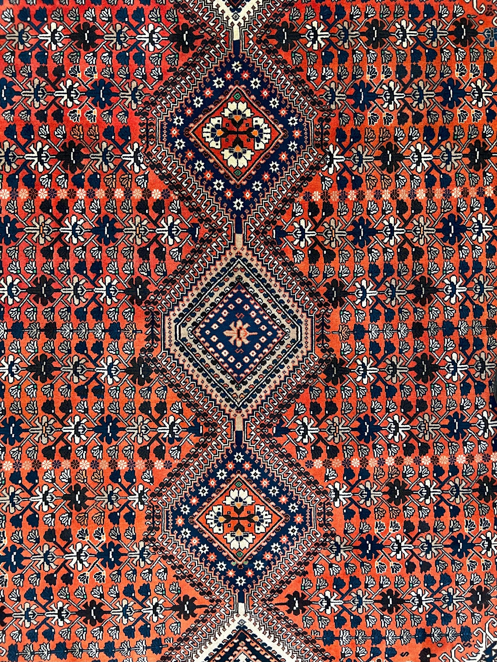 Persian Yalameh (6'09"x10'00") peach/indigo - Nuvé