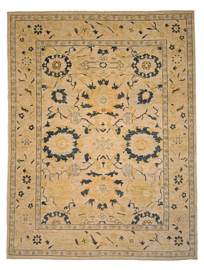 Afghan-made Oushak (9'01"x11'10") - Nuvé
