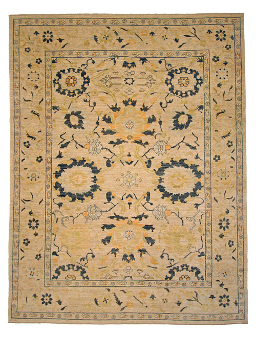 Afghan-made Oushak (9'01"x11'10") - Nuvé